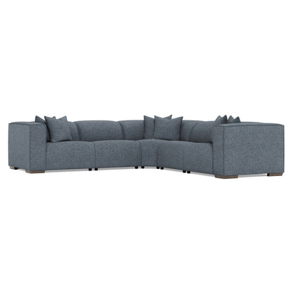 Bliss Fabric 5-piece Power Motion Sectional