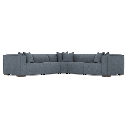 Bliss Fabric 5-piece Power Motion Sectional