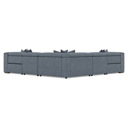 Bliss Fabric 5-piece Power Motion Sectional