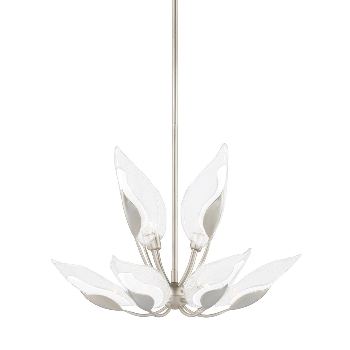 Blossom 10 Light Chandelier - Gold Leaf Finish - Clear Glass