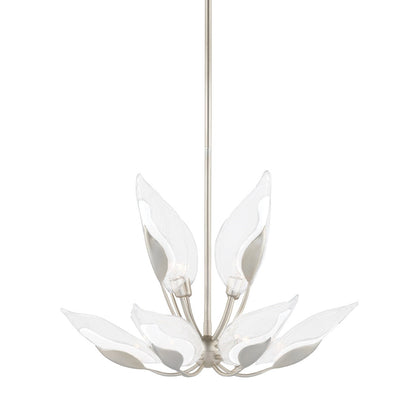 Blossom 10 Light Chandelier - Gold Leaf Finish - Clear Glass