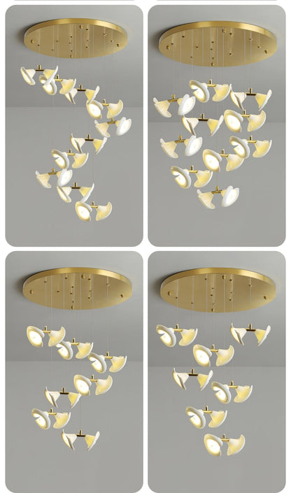 Blossom Double Horn Chandelier