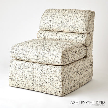 Bolster Slipper Chair-Truce-Kona