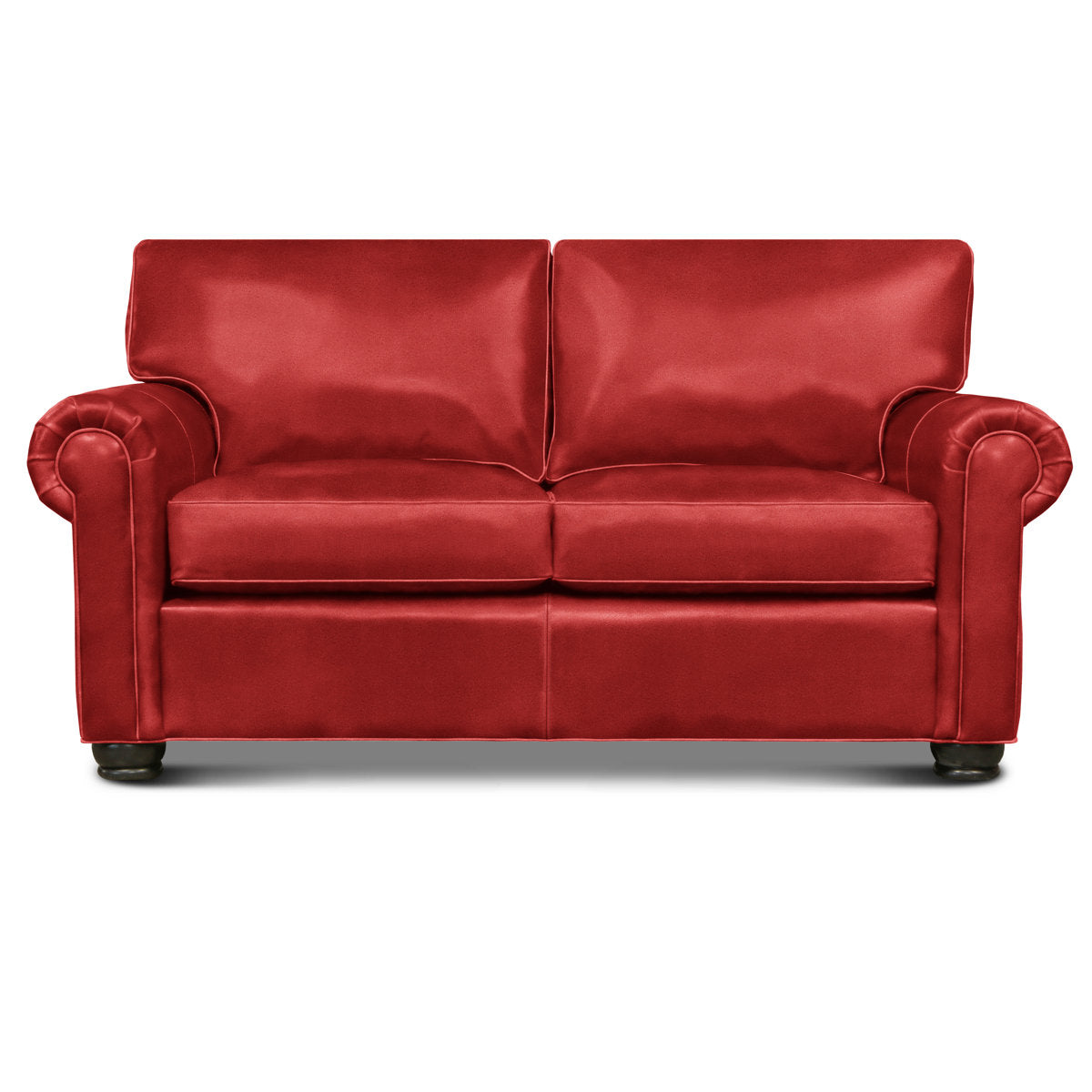 Bordeaux Leather Loveseat