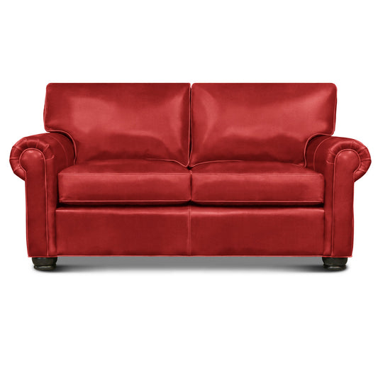 Bordeaux Leather Loveseat