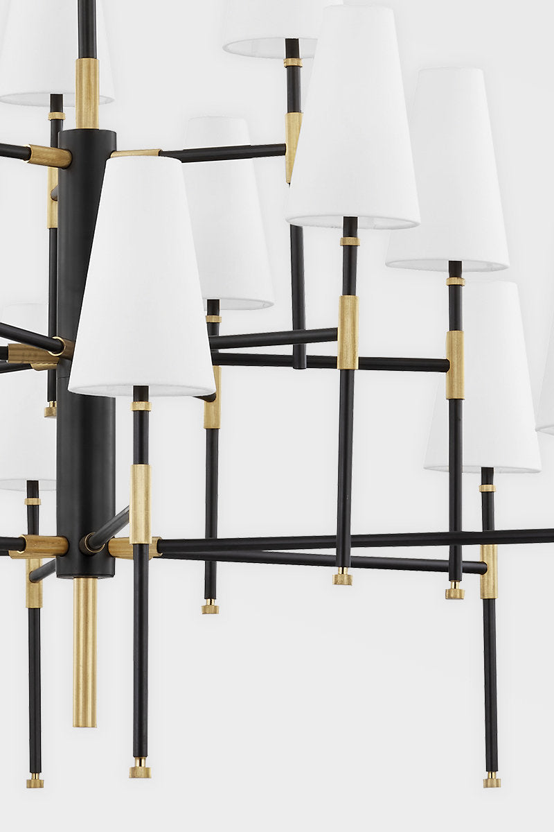 Bowery - 15 Light Chandelier - Aged Old Bronze Finish