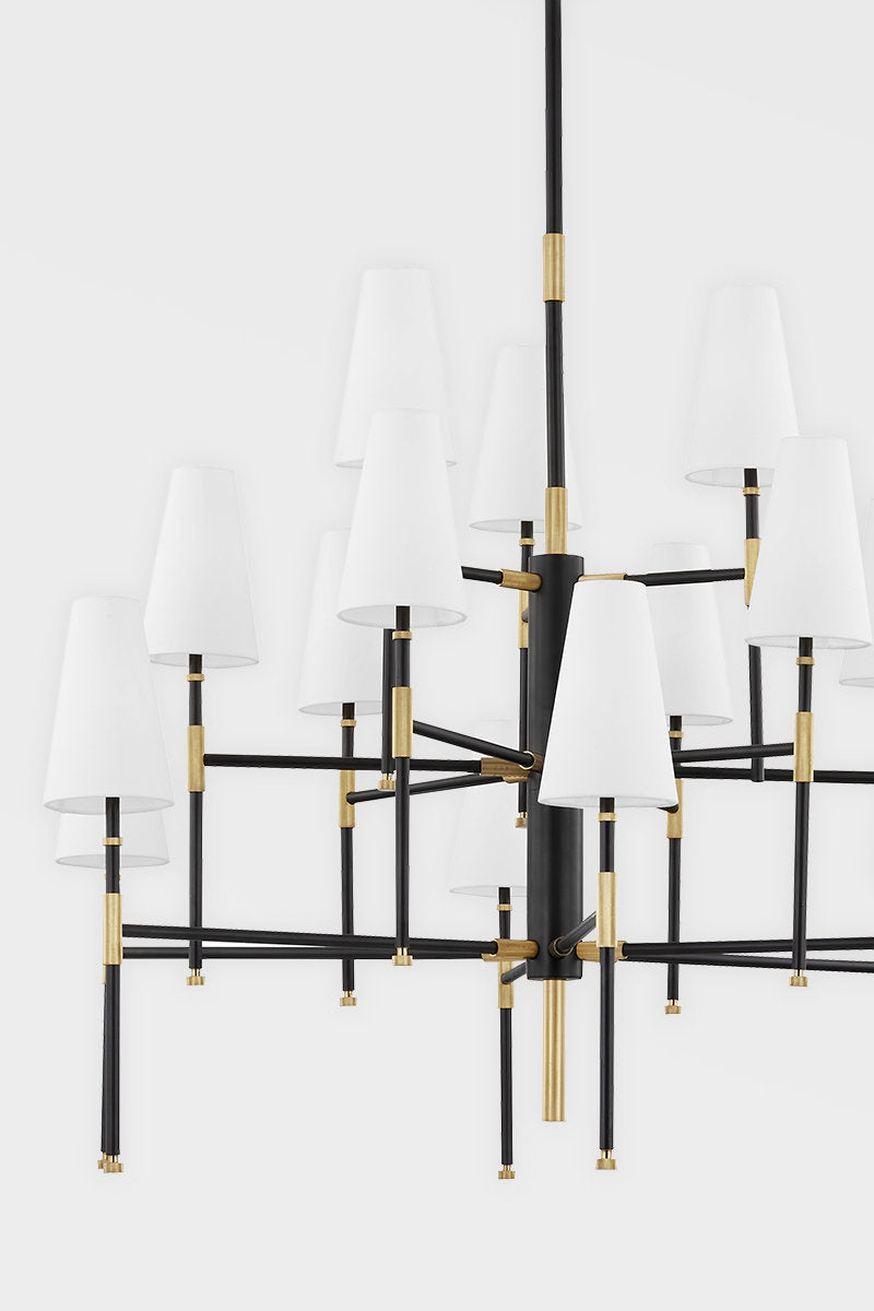 Bowery - 15 Light Chandelier - Aged Old Bronze Finish