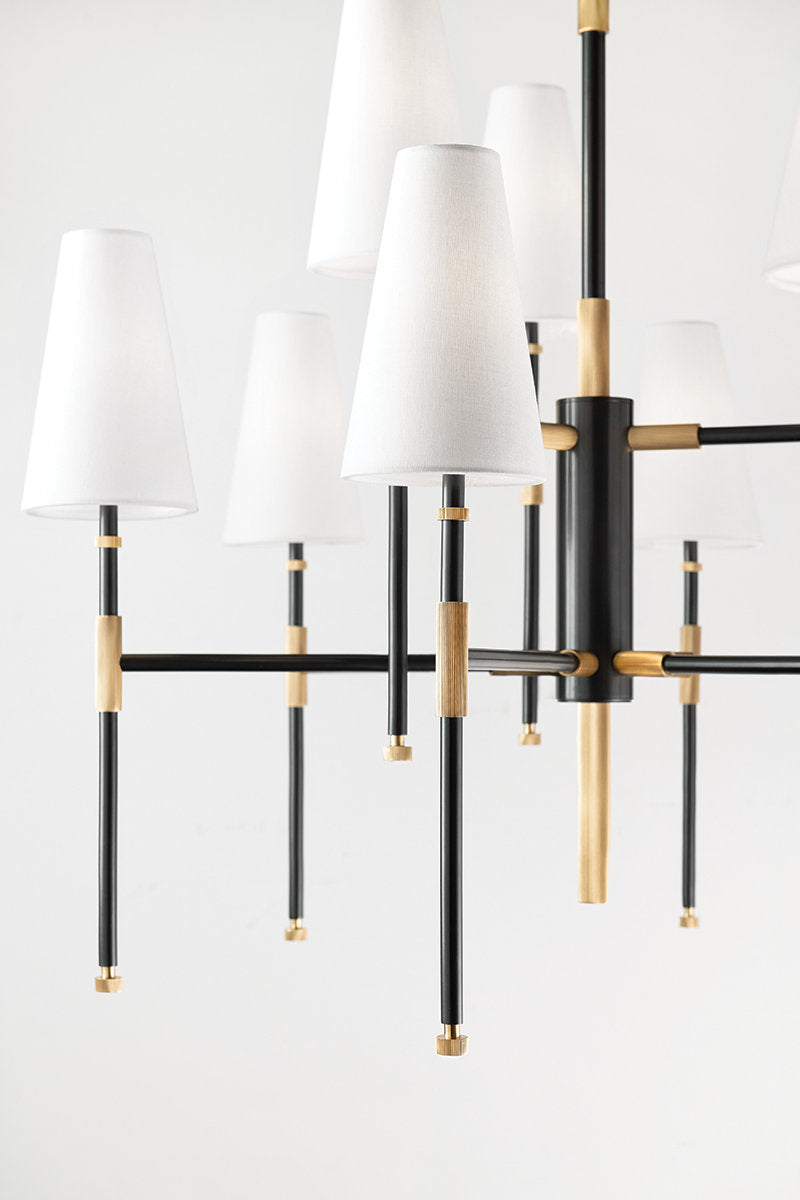 Bowery - 15 Light Chandelier - Aged Old Bronze Finish