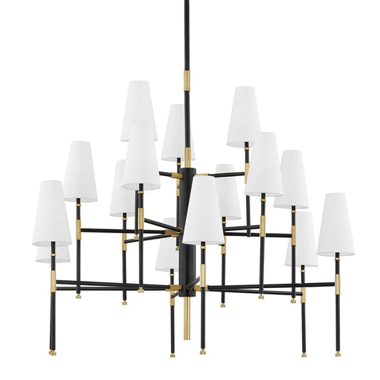 Bowery - 15 Light Chandelier - Aged Old Bronze Finish