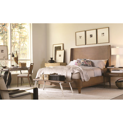 Bowery Place Upholstered Wingback Bed