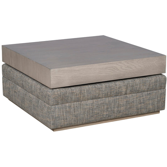 Boyden Ottoman With Wood Top