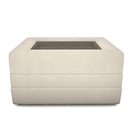 Boyden Ottoman with Wood Tray