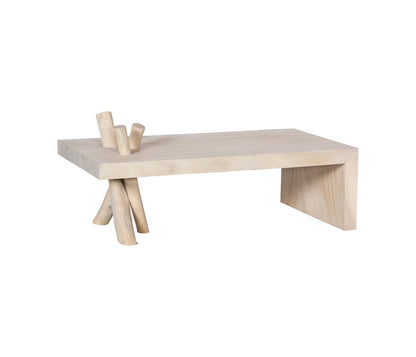 Branch Waterfall Coffee Table in Bleached