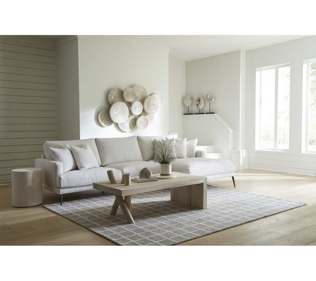 Branch Waterfall Coffee Table in Bleached