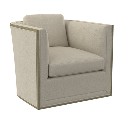 Brett Barrel Chair Chair with Ottoman