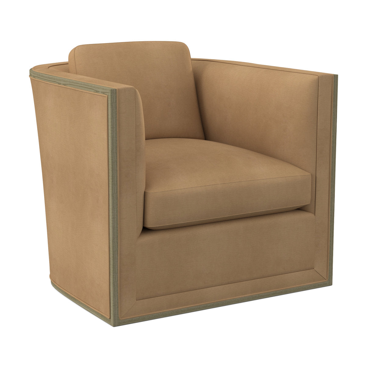 Brett Barrel Chair Chair with Ottoman