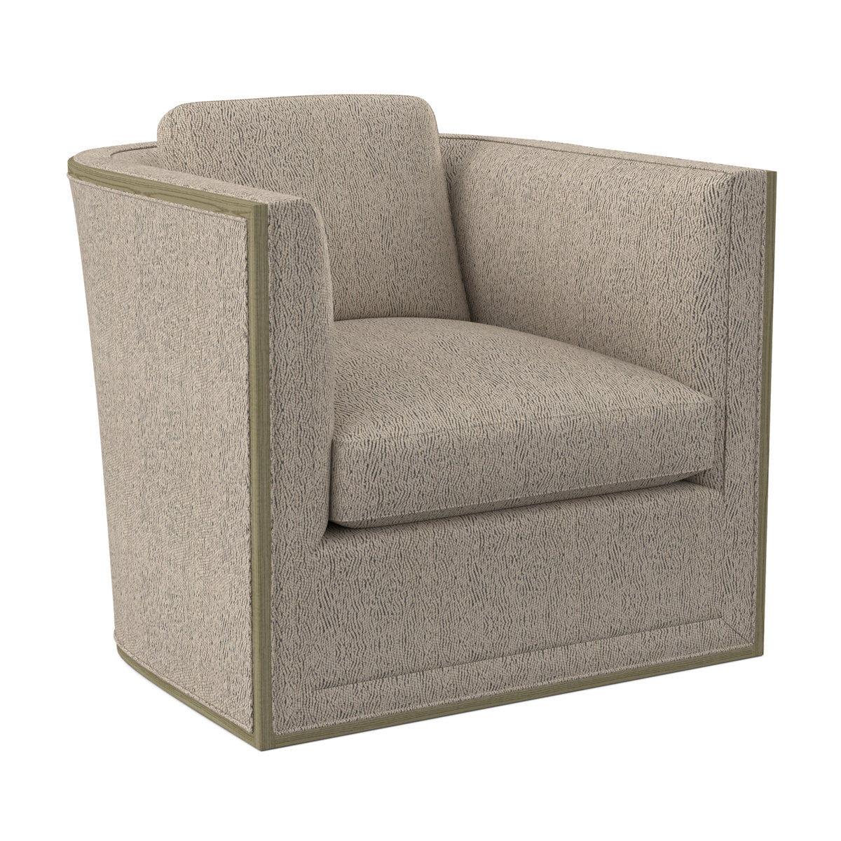 Brett Barrel Chair Chair with Ottoman