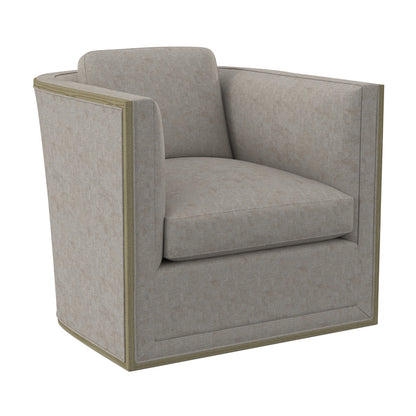 Brett Barrel Chair Chair with Ottoman