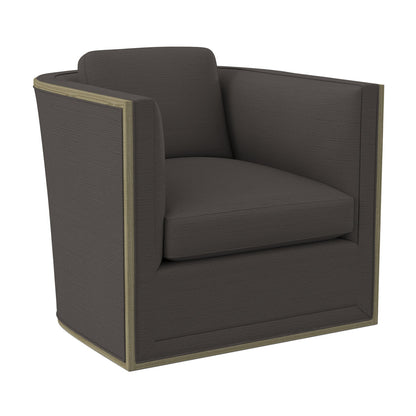 Brett Barrel Chair Chair with Ottoman