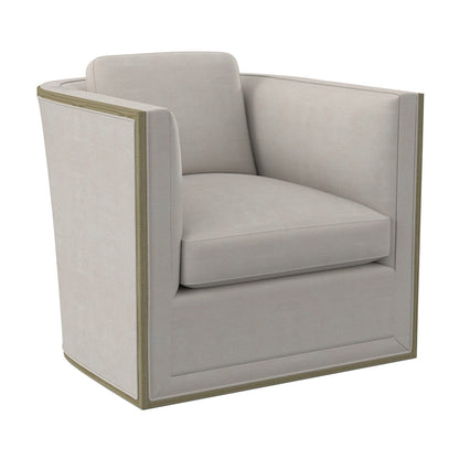 Brett Barrel Chair Chair with Ottoman