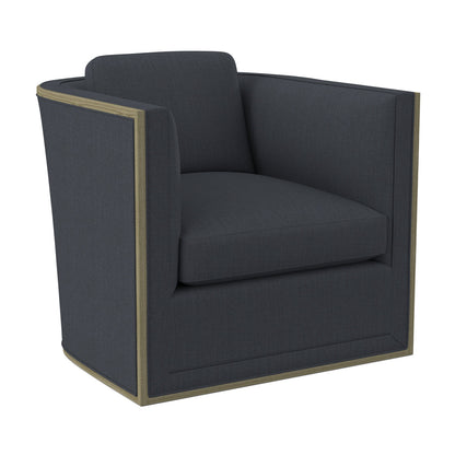 Brett Barrel Chair Chair with Ottoman