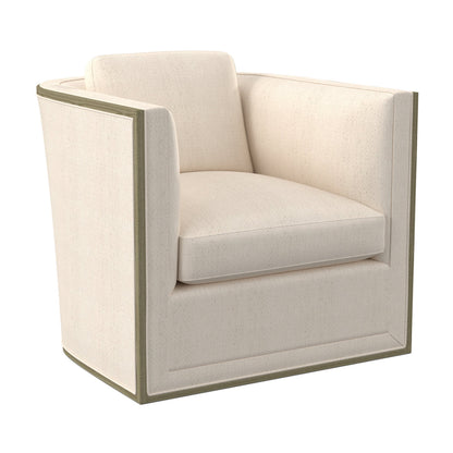 Brett Barrel Chair Chair with Ottoman