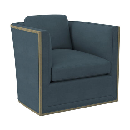 Brett Barrel Chair Chair with Ottoman