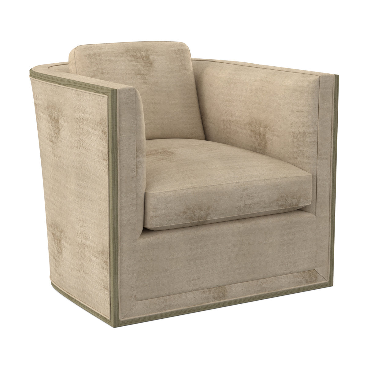 Brett Barrel Chair Chair with Ottoman