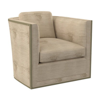 Brett Barrel Chair Chair with Ottoman
