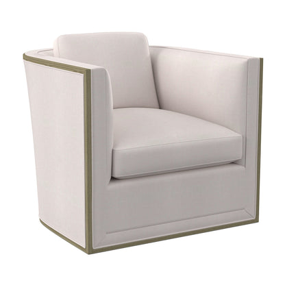Brett Barrel Chair Chair with Ottoman