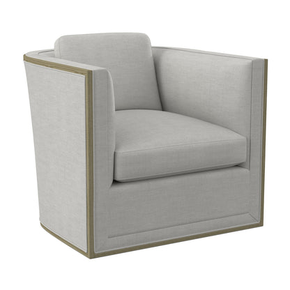 Brett Barrel Chair Chair with Ottoman