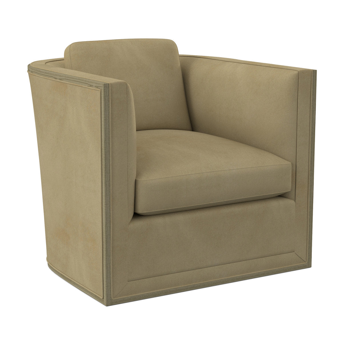Brett Barrel Chair Chair with Ottoman