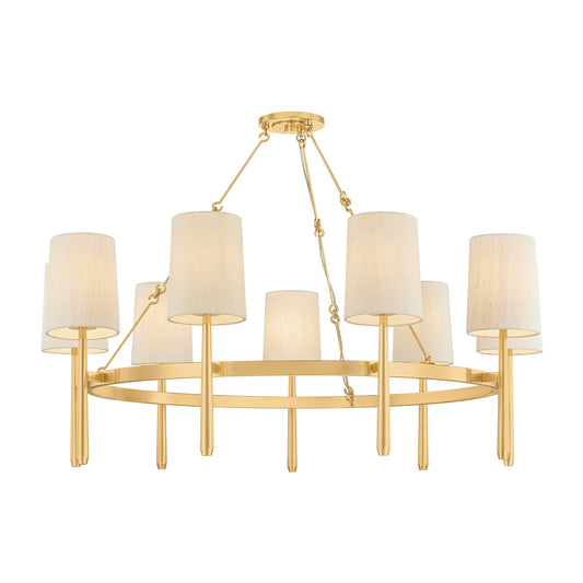 Bridgeton Chandelier in Aged Brass