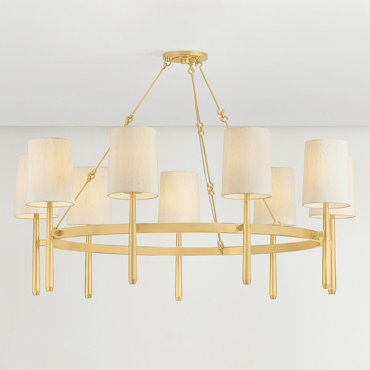 Bridgeton Chandelier in Aged Brass