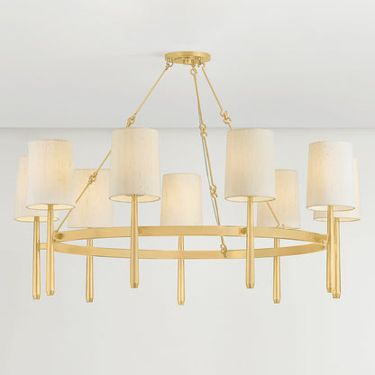 Bridgeton Chandelier in Aged Brass