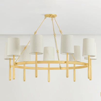 Bridgeton Chandelier in Aged Brass