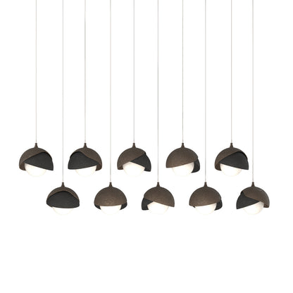 Brooklyn 10 - Light Double Shade Linear Pendant