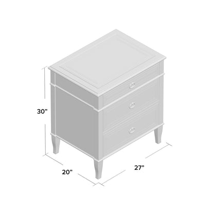 Brooksby 3 - Drawer Nightstand