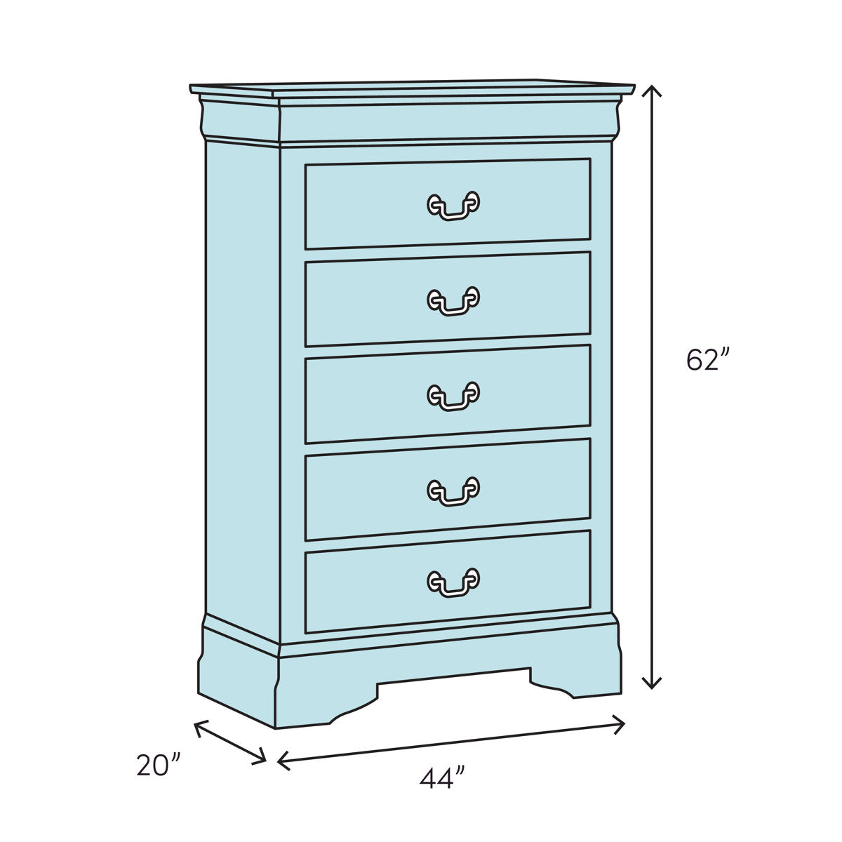 Brooksby 8 - Drawer Dresser