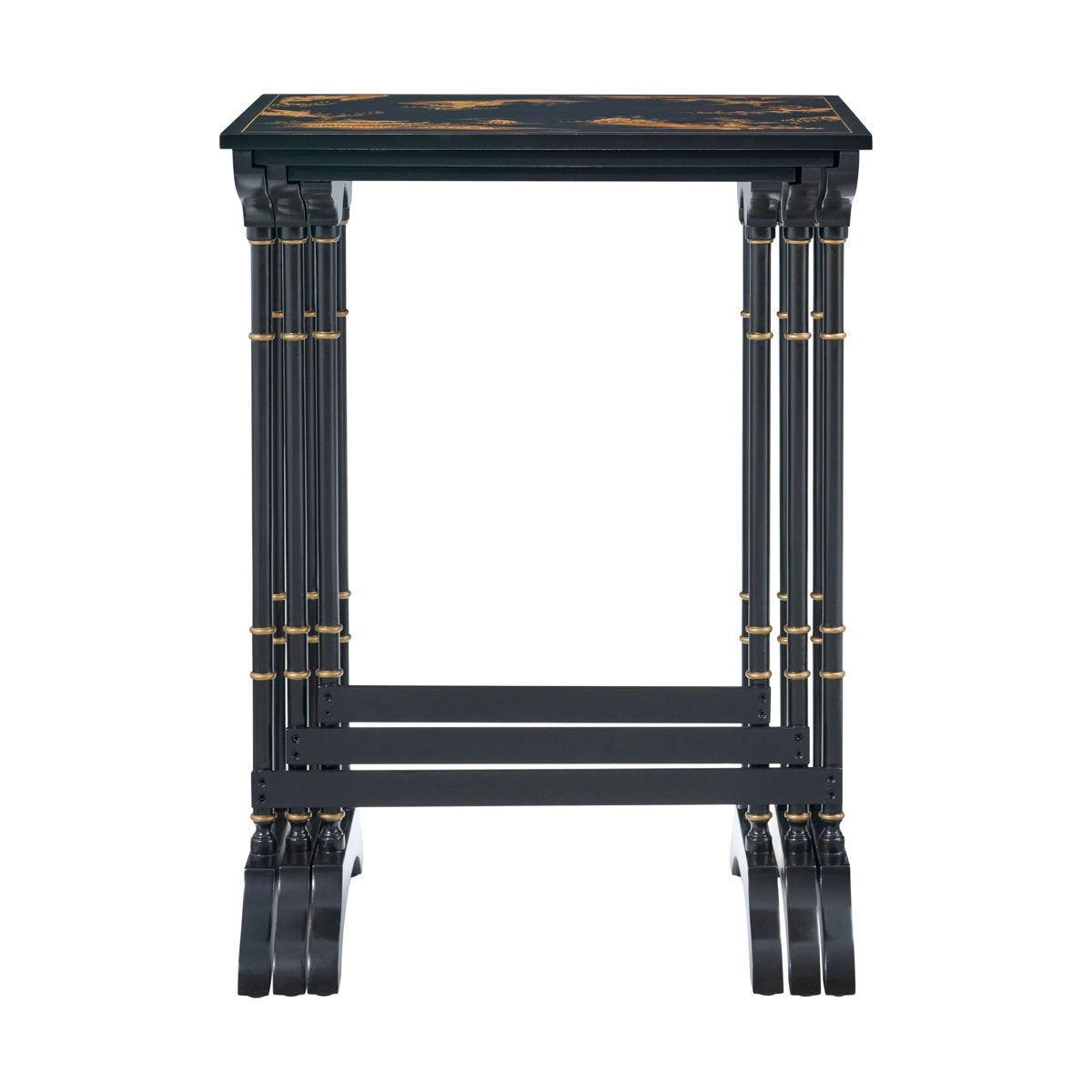 Brushwork Solid Wood Nesting End Table