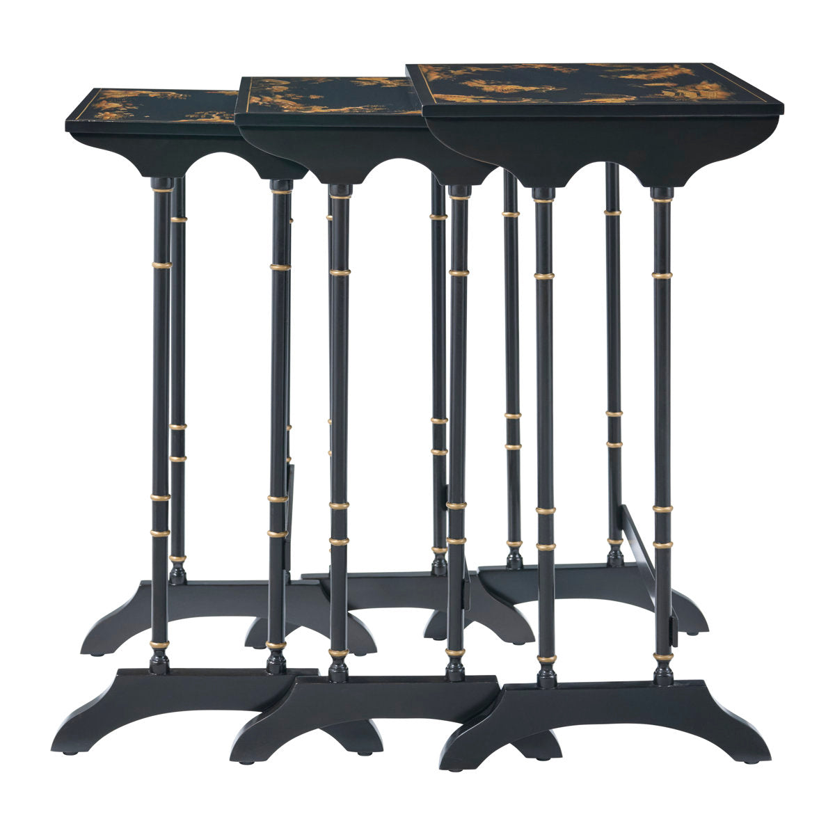 Brushwork Solid Wood Nesting End Table
