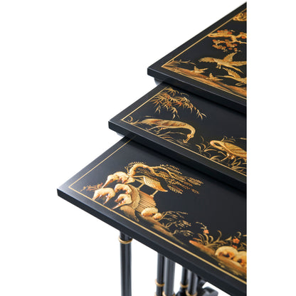 Brushwork Solid Wood Nesting End Table