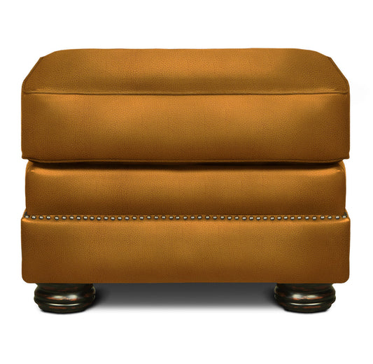 Buckingham Leather Ottoman