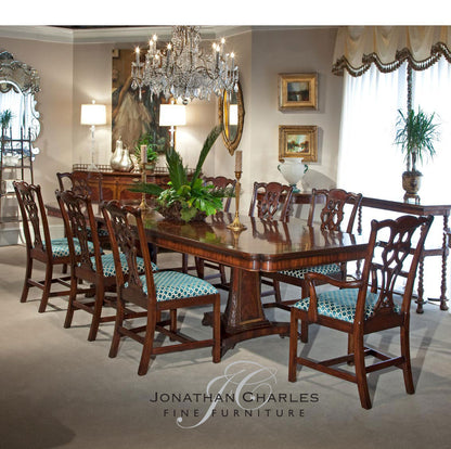 Buckingham Walnut Wood Dining Table