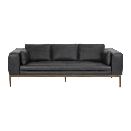 Burr Leather Sofa