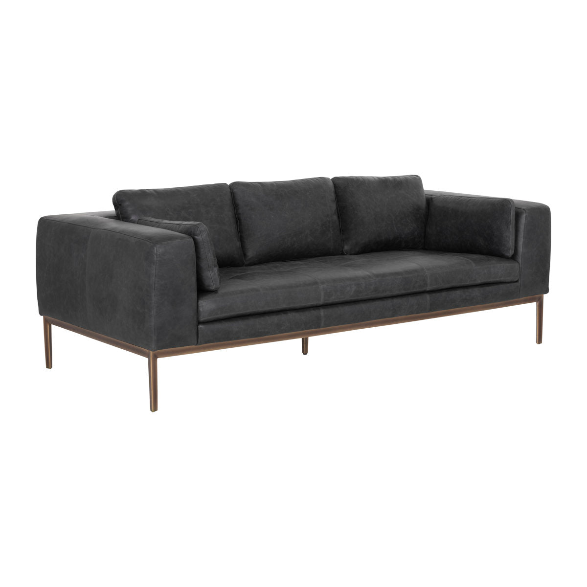 Burr Leather Sofa