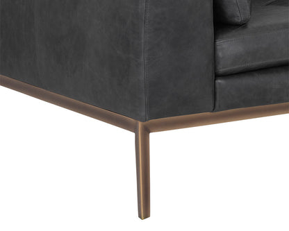 Burr Leather Sofa