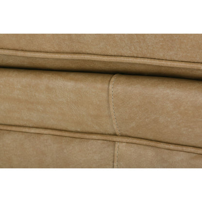 Butterscotch Kara Leather Swivel Glider