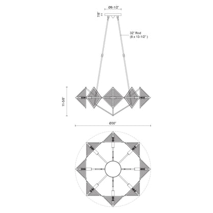 Cairo 8 - Light Chandelier