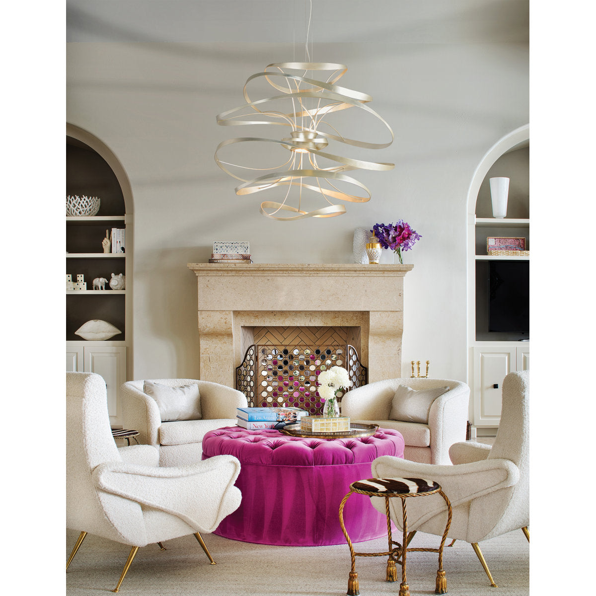 Calligraphy 2 - Light Unique Geometric LED Chandelier